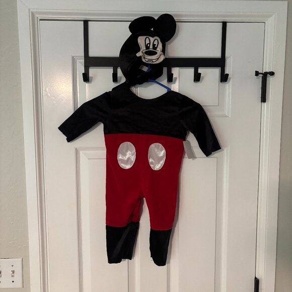 Red and Black Mickey Mouse Costume for Kids - Picture 1 of 4